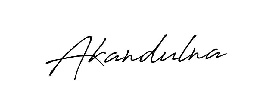 It looks lik you need a new signature style for name Akandulna. Design unique handwritten (Antro_Vectra_Bolder) signature with our free signature maker in just a few clicks. Akandulna signature style 7 images and pictures png
