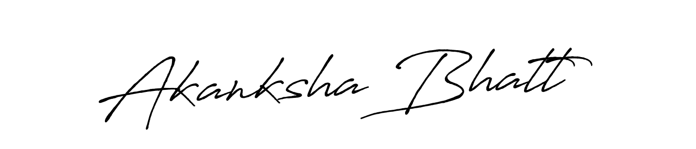 Also we have Akanksha Bhatt name is the best signature style. Create professional handwritten signature collection using Antro_Vectra_Bolder autograph style. Akanksha Bhatt signature style 7 images and pictures png