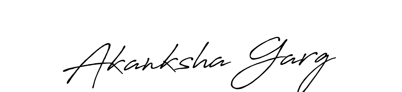 Also we have Akanksha Garg name is the best signature style. Create professional handwritten signature collection using Antro_Vectra_Bolder autograph style. Akanksha Garg signature style 7 images and pictures png