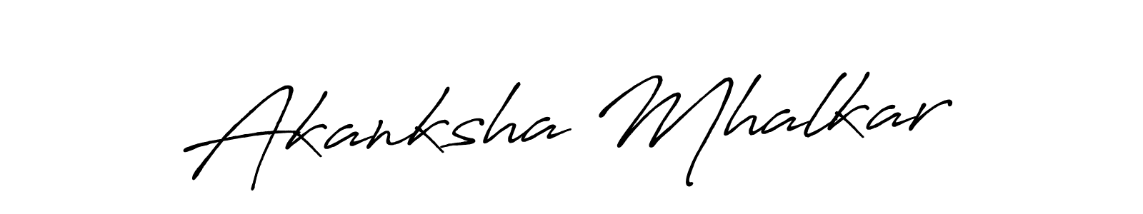 You can use this online signature creator to create a handwritten signature for the name Akanksha Mhalkar. This is the best online autograph maker. Akanksha Mhalkar signature style 7 images and pictures png