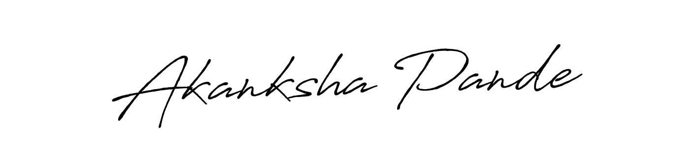 Akanksha Pande stylish signature style. Best Handwritten Sign (Antro_Vectra_Bolder) for my name. Handwritten Signature Collection Ideas for my name Akanksha Pande. Akanksha Pande signature style 7 images and pictures png