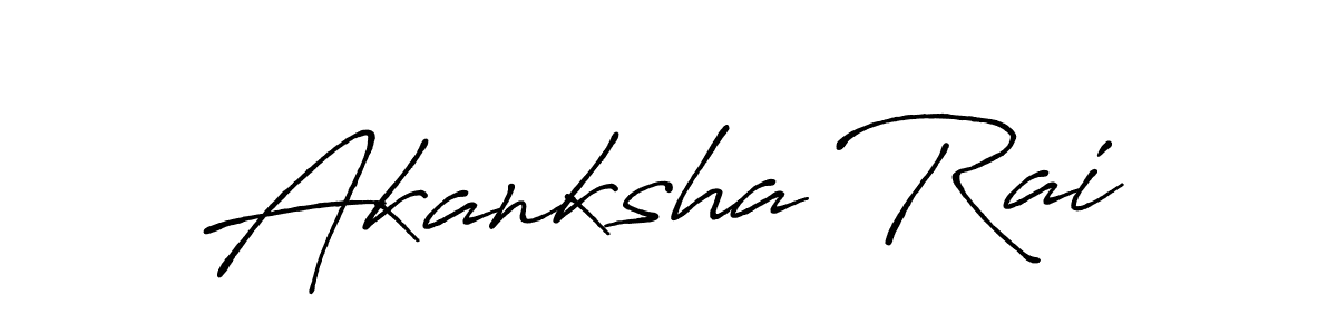 Also You can easily find your signature by using the search form. We will create Akanksha Rai name handwritten signature images for you free of cost using Antro_Vectra_Bolder sign style. Akanksha Rai signature style 7 images and pictures png