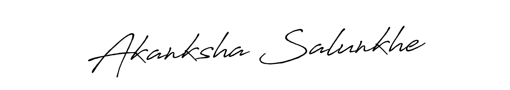 Similarly Antro_Vectra_Bolder is the best handwritten signature design. Signature creator online .You can use it as an online autograph creator for name Akanksha Salunkhe. Akanksha Salunkhe signature style 7 images and pictures png