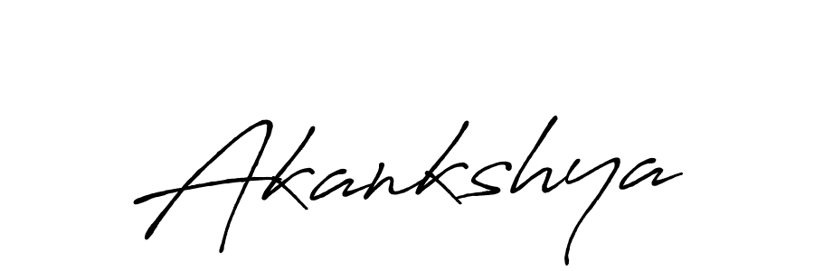 How to make Akankshya name signature. Use Antro_Vectra_Bolder style for creating short signs online. This is the latest handwritten sign. Akankshya signature style 7 images and pictures png