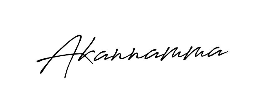 Design your own signature with our free online signature maker. With this signature software, you can create a handwritten (Antro_Vectra_Bolder) signature for name Akannamma. Akannamma signature style 7 images and pictures png