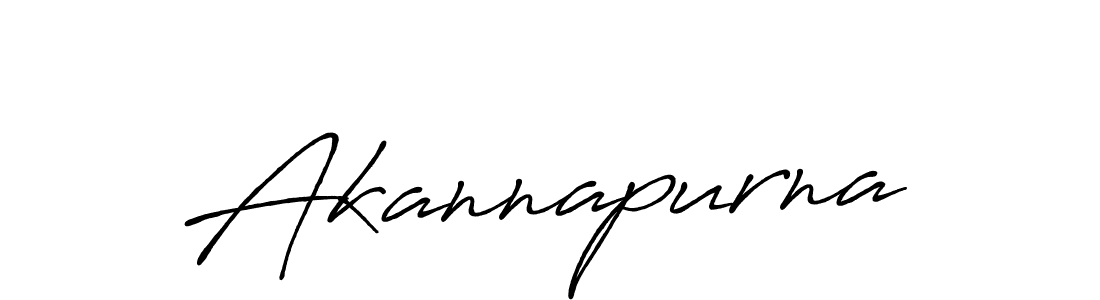 Make a beautiful signature design for name Akannapurna. With this signature (Antro_Vectra_Bolder) style, you can create a handwritten signature for free. Akannapurna signature style 7 images and pictures png