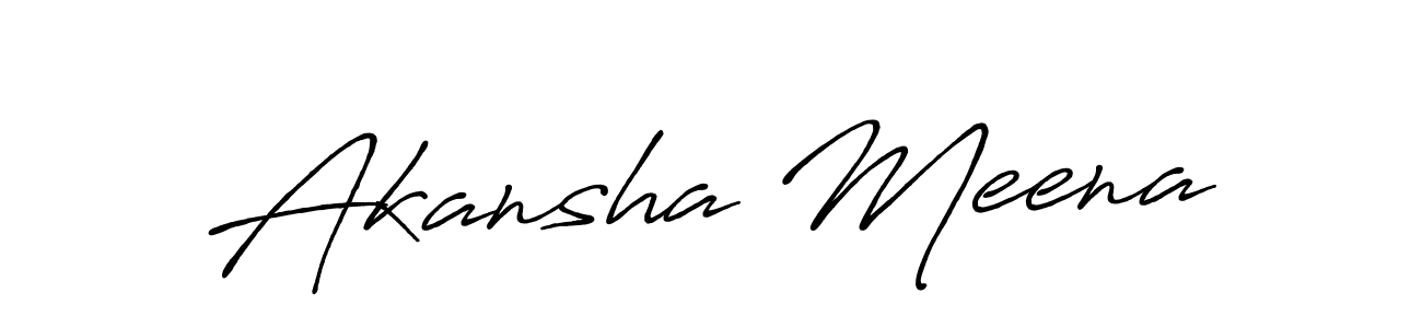 Also we have Akansha Meena name is the best signature style. Create professional handwritten signature collection using Antro_Vectra_Bolder autograph style. Akansha Meena signature style 7 images and pictures png