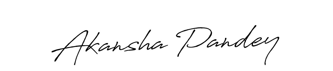 Also we have Akansha Pandey name is the best signature style. Create professional handwritten signature collection using Antro_Vectra_Bolder autograph style. Akansha Pandey signature style 7 images and pictures png