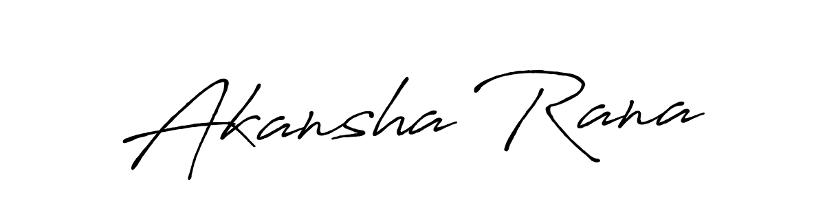 It looks lik you need a new signature style for name Akansha Rana. Design unique handwritten (Antro_Vectra_Bolder) signature with our free signature maker in just a few clicks. Akansha Rana signature style 7 images and pictures png