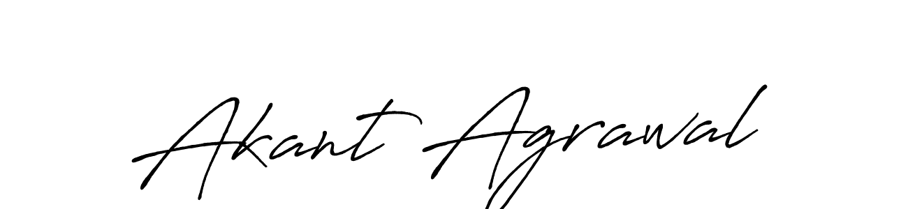 Akant Agrawal stylish signature style. Best Handwritten Sign (Antro_Vectra_Bolder) for my name. Handwritten Signature Collection Ideas for my name Akant Agrawal. Akant Agrawal signature style 7 images and pictures png