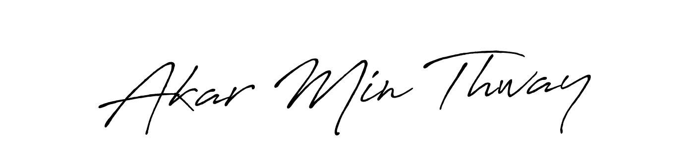 Similarly Antro_Vectra_Bolder is the best handwritten signature design. Signature creator online .You can use it as an online autograph creator for name Akar Min Thway. Akar Min Thway signature style 7 images and pictures png