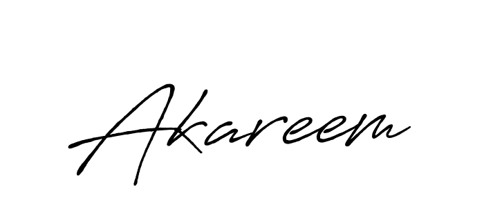 How to make Akareem name signature. Use Antro_Vectra_Bolder style for creating short signs online. This is the latest handwritten sign. Akareem signature style 7 images and pictures png