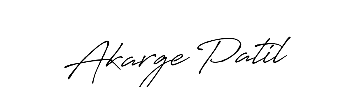 Antro_Vectra_Bolder is a professional signature style that is perfect for those who want to add a touch of class to their signature. It is also a great choice for those who want to make their signature more unique. Get Akarge Patil name to fancy signature for free. Akarge Patil signature style 7 images and pictures png