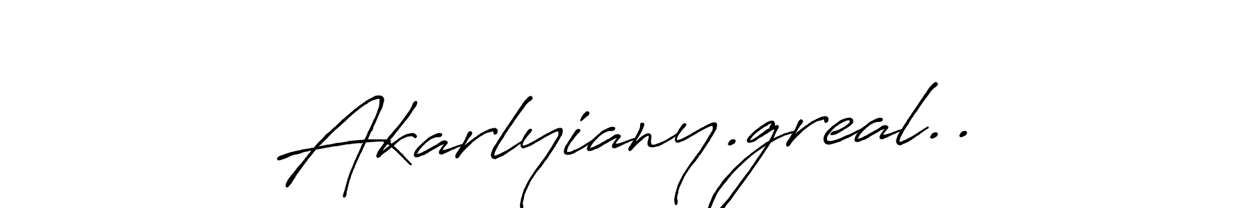 if you are searching for the best signature style for your name Akarlyiany.greal... so please give up your signature search. here we have designed multiple signature styles  using Antro_Vectra_Bolder. Akarlyiany.greal.. signature style 7 images and pictures png