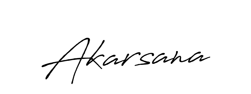 Create a beautiful signature design for name Akarsana. With this signature (Antro_Vectra_Bolder) fonts, you can make a handwritten signature for free. Akarsana signature style 7 images and pictures png