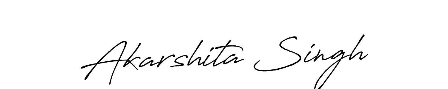 Akarshita Singh stylish signature style. Best Handwritten Sign (Antro_Vectra_Bolder) for my name. Handwritten Signature Collection Ideas for my name Akarshita Singh. Akarshita Singh signature style 7 images and pictures png