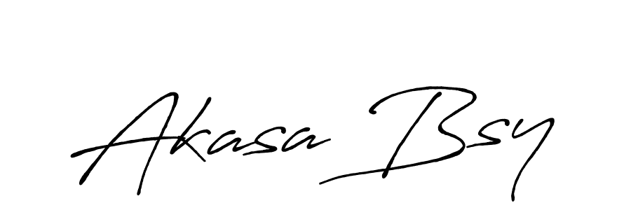 Make a beautiful signature design for name Akasa Bsy. With this signature (Antro_Vectra_Bolder) style, you can create a handwritten signature for free. Akasa Bsy signature style 7 images and pictures png