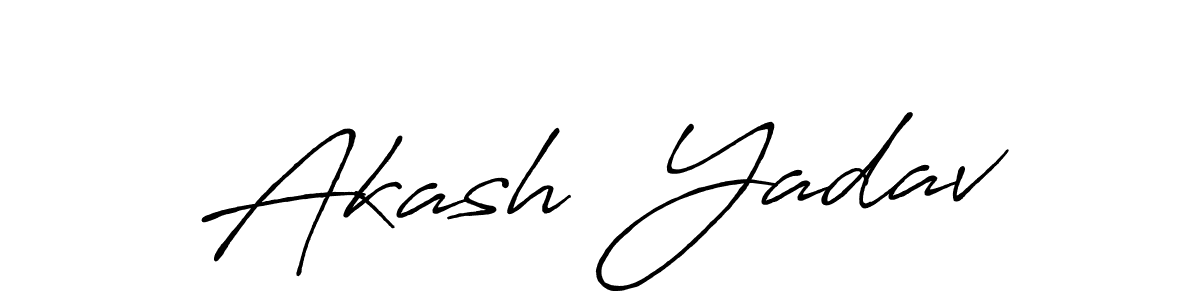 Antro_Vectra_Bolder is a professional signature style that is perfect for those who want to add a touch of class to their signature. It is also a great choice for those who want to make their signature more unique. Get Akash  Yadav name to fancy signature for free. Akash  Yadav signature style 7 images and pictures png