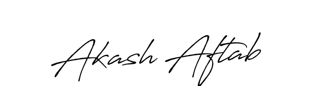 Also You can easily find your signature by using the search form. We will create Akash Aftab name handwritten signature images for you free of cost using Antro_Vectra_Bolder sign style. Akash Aftab signature style 7 images and pictures png