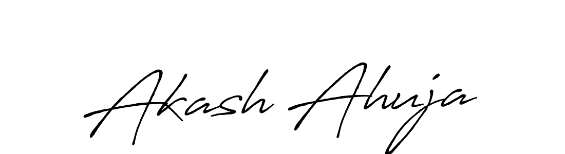 It looks lik you need a new signature style for name Akash Ahuja. Design unique handwritten (Antro_Vectra_Bolder) signature with our free signature maker in just a few clicks. Akash Ahuja signature style 7 images and pictures png