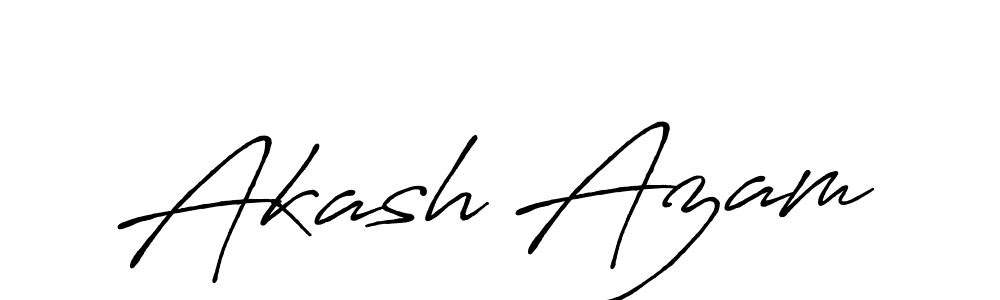 Also we have Akash Azam name is the best signature style. Create professional handwritten signature collection using Antro_Vectra_Bolder autograph style. Akash Azam signature style 7 images and pictures png