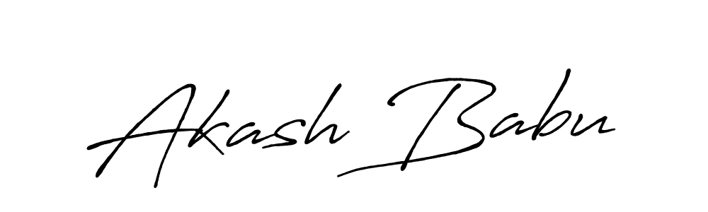It looks lik you need a new signature style for name Akash Babu. Design unique handwritten (Antro_Vectra_Bolder) signature with our free signature maker in just a few clicks. Akash Babu signature style 7 images and pictures png