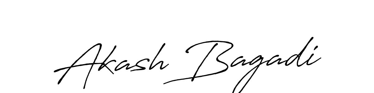Akash Bagadi stylish signature style. Best Handwritten Sign (Antro_Vectra_Bolder) for my name. Handwritten Signature Collection Ideas for my name Akash Bagadi. Akash Bagadi signature style 7 images and pictures png