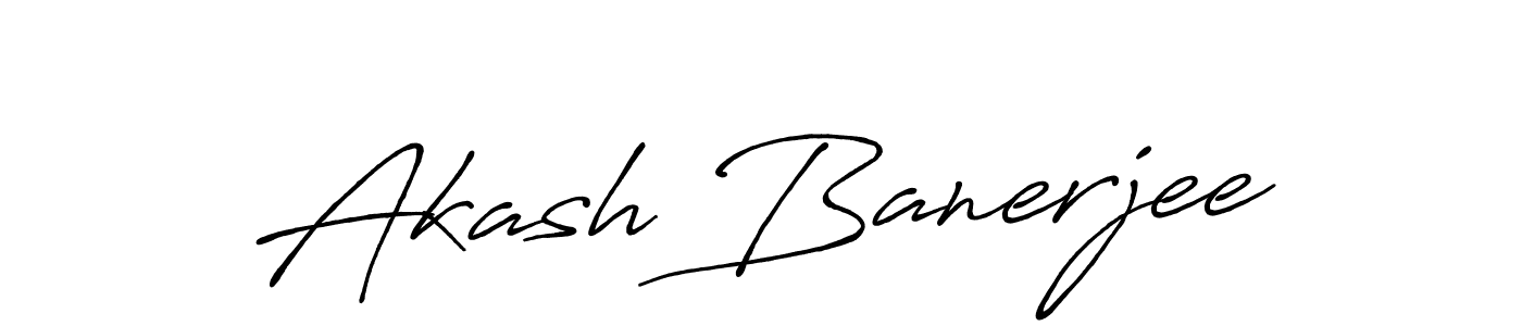 Use a signature maker to create a handwritten signature online. With this signature software, you can design (Antro_Vectra_Bolder) your own signature for name Akash Banerjee. Akash Banerjee signature style 7 images and pictures png