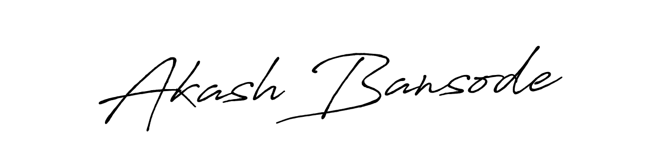Design your own signature with our free online signature maker. With this signature software, you can create a handwritten (Antro_Vectra_Bolder) signature for name Akash Bansode. Akash Bansode signature style 7 images and pictures png
