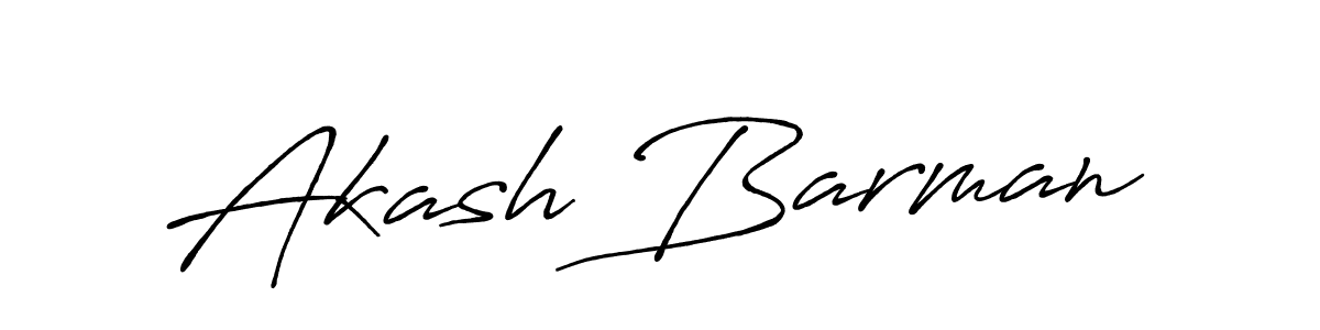 Design your own signature with our free online signature maker. With this signature software, you can create a handwritten (Antro_Vectra_Bolder) signature for name Akash Barman. Akash Barman signature style 7 images and pictures png