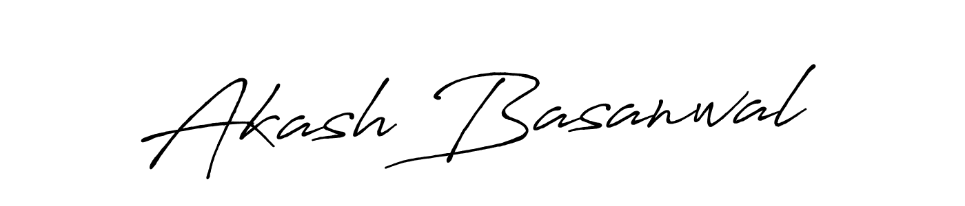 It looks lik you need a new signature style for name Akash Basanwal. Design unique handwritten (Antro_Vectra_Bolder) signature with our free signature maker in just a few clicks. Akash Basanwal signature style 7 images and pictures png