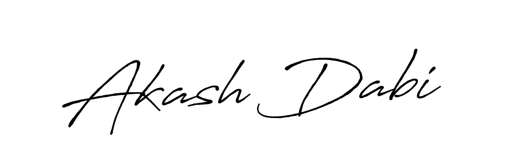How to make Akash Dabi name signature. Use Antro_Vectra_Bolder style for creating short signs online. This is the latest handwritten sign. Akash Dabi signature style 7 images and pictures png