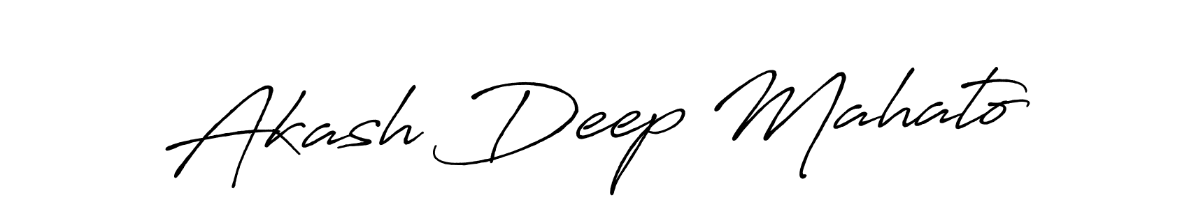 Also we have Akash Deep Mahato name is the best signature style. Create professional handwritten signature collection using Antro_Vectra_Bolder autograph style. Akash Deep Mahato signature style 7 images and pictures png
