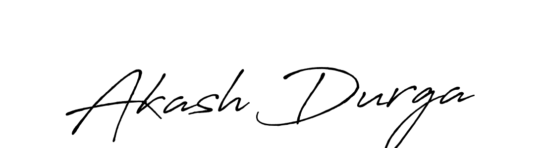 Create a beautiful signature design for name Akash Durga. With this signature (Antro_Vectra_Bolder) fonts, you can make a handwritten signature for free. Akash Durga signature style 7 images and pictures png