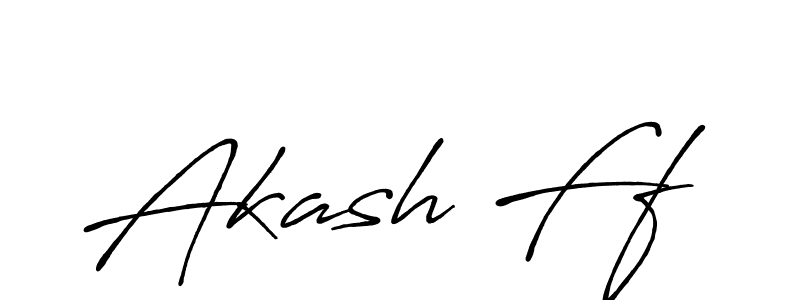 Also we have Akash Ff name is the best signature style. Create professional handwritten signature collection using Antro_Vectra_Bolder autograph style. Akash Ff signature style 7 images and pictures png