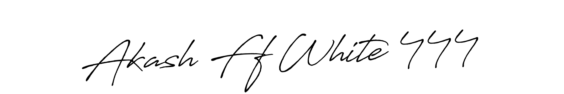 You can use this online signature creator to create a handwritten signature for the name Akash Ff White 444. This is the best online autograph maker. Akash Ff White 444 signature style 7 images and pictures png