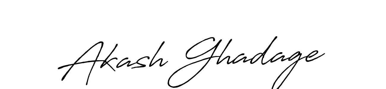 It looks lik you need a new signature style for name Akash Ghadage. Design unique handwritten (Antro_Vectra_Bolder) signature with our free signature maker in just a few clicks. Akash Ghadage signature style 7 images and pictures png