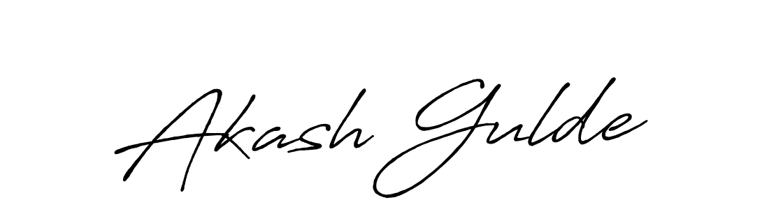 Also we have Akash Gulde name is the best signature style. Create professional handwritten signature collection using Antro_Vectra_Bolder autograph style. Akash Gulde signature style 7 images and pictures png