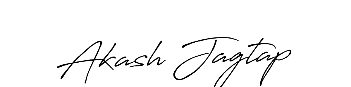 Akash Jagtap stylish signature style. Best Handwritten Sign (Antro_Vectra_Bolder) for my name. Handwritten Signature Collection Ideas for my name Akash Jagtap. Akash Jagtap signature style 7 images and pictures png