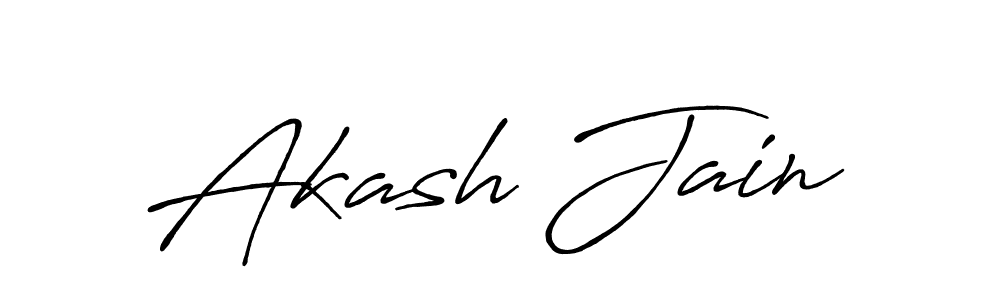 Design your own signature with our free online signature maker. With this signature software, you can create a handwritten (Antro_Vectra_Bolder) signature for name Akash Jain. Akash Jain signature style 7 images and pictures png