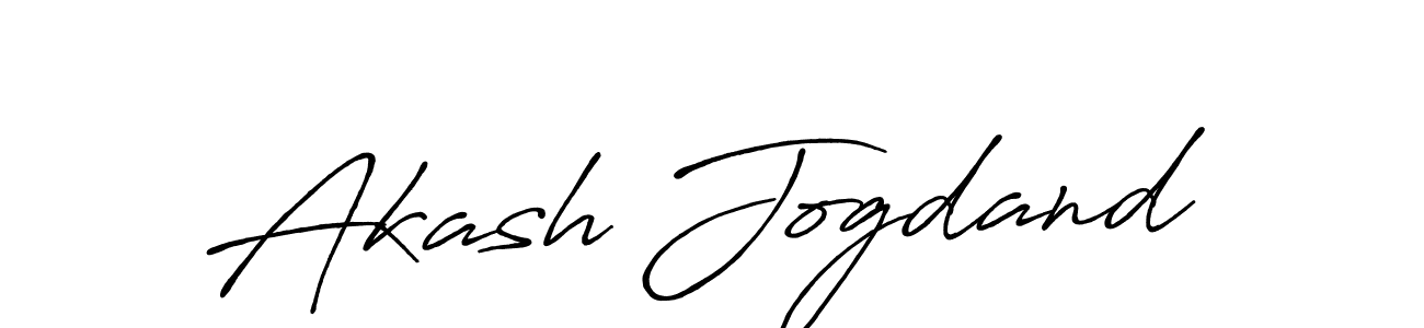 How to make Akash Jogdand name signature. Use Antro_Vectra_Bolder style for creating short signs online. This is the latest handwritten sign. Akash Jogdand signature style 7 images and pictures png