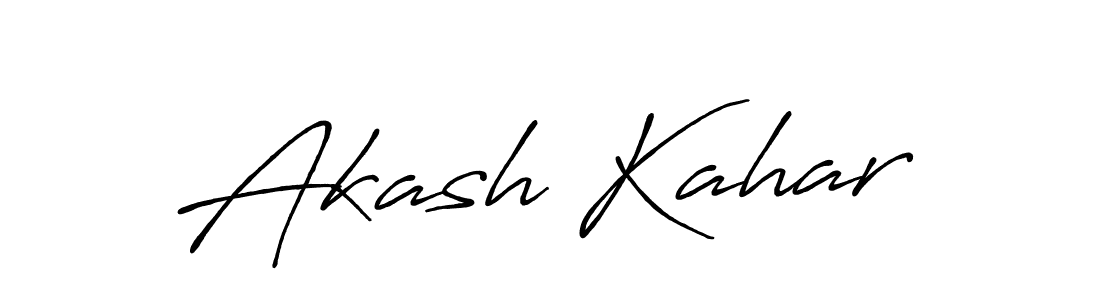 Also You can easily find your signature by using the search form. We will create Akash Kahar name handwritten signature images for you free of cost using Antro_Vectra_Bolder sign style. Akash Kahar signature style 7 images and pictures png