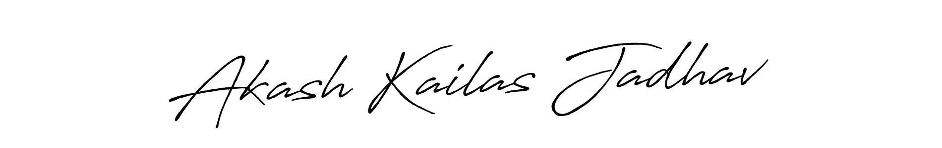 How to make Akash Kailas Jadhav signature? Antro_Vectra_Bolder is a professional autograph style. Create handwritten signature for Akash Kailas Jadhav name. Akash Kailas Jadhav signature style 7 images and pictures png