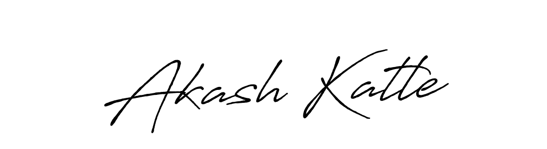 How to make Akash Katle name signature. Use Antro_Vectra_Bolder style for creating short signs online. This is the latest handwritten sign. Akash Katle signature style 7 images and pictures png