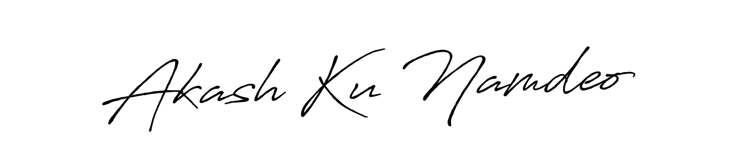 Also You can easily find your signature by using the search form. We will create Akash Ku Namdeo name handwritten signature images for you free of cost using Antro_Vectra_Bolder sign style. Akash Ku Namdeo signature style 7 images and pictures png