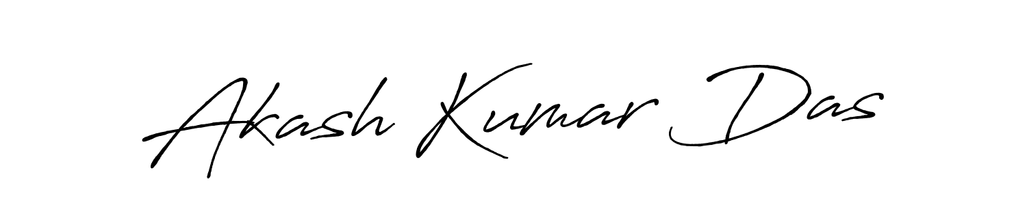 Make a beautiful signature design for name Akash Kumar Das. With this signature (Antro_Vectra_Bolder) style, you can create a handwritten signature for free. Akash Kumar Das signature style 7 images and pictures png