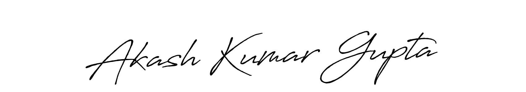 It looks lik you need a new signature style for name Akash Kumar Gupta. Design unique handwritten (Antro_Vectra_Bolder) signature with our free signature maker in just a few clicks. Akash Kumar Gupta signature style 7 images and pictures png