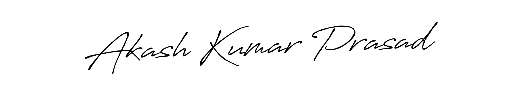 How to make Akash Kumar Prasad signature? Antro_Vectra_Bolder is a professional autograph style. Create handwritten signature for Akash Kumar Prasad name. Akash Kumar Prasad signature style 7 images and pictures png
