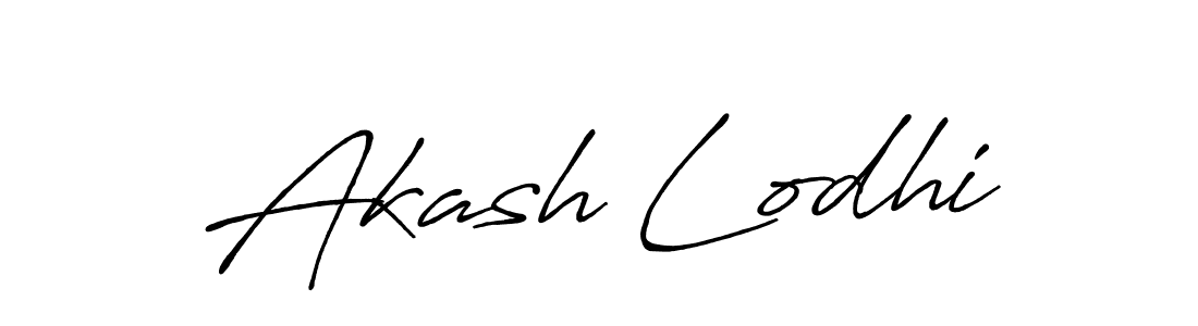 Create a beautiful signature design for name Akash Lodhi. With this signature (Antro_Vectra_Bolder) fonts, you can make a handwritten signature for free. Akash Lodhi signature style 7 images and pictures png