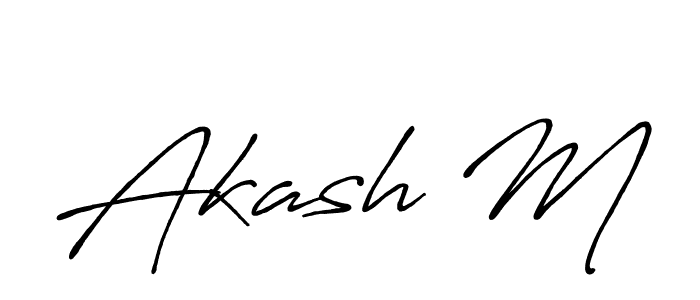 if you are searching for the best signature style for your name Akash M. so please give up your signature search. here we have designed multiple signature styles  using Antro_Vectra_Bolder. Akash M signature style 7 images and pictures png